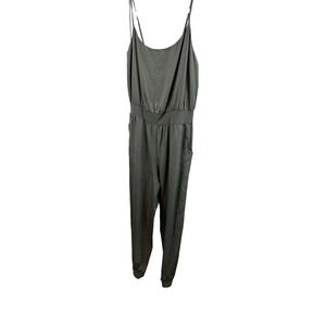 Anthropologie Nisa Jogger‎ Olive Jumpsuit  Casual Pockets Size Medium